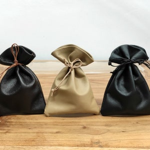 10x Jewelry Packaging Pouch Bag, Small Jewelry Pouch Bag, Leather Drawstring Pouch Bag, Jewelry Packaging Pouch, Reusable Bag - 10 pieces