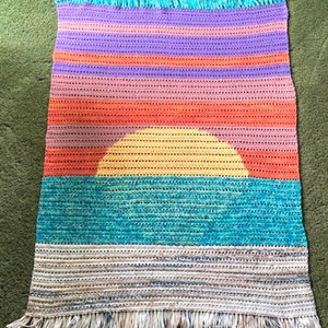 Summer Nights Throw Blanket - Crochet Pattern