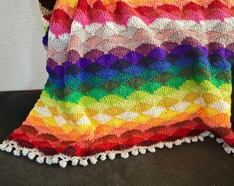 Stacking Diamonds Blanket - Crochet Pattern