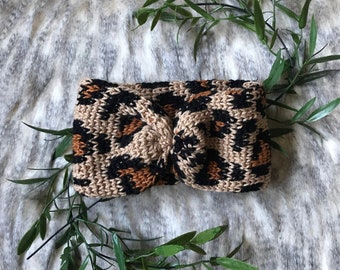 The Luxe Leopard Headband Pattern