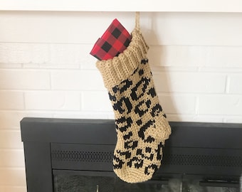 Luxe Leopard Stocking Pattern