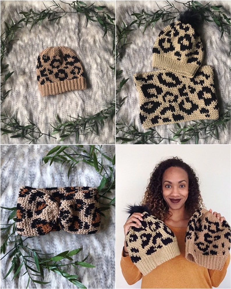 Luxe Leopard Collection Crochet Pattern Bundle image 1