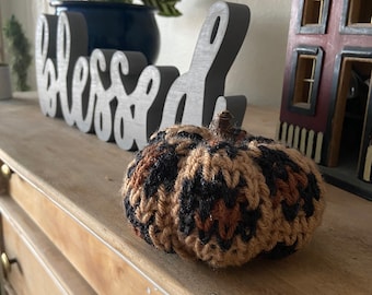 The Luxe Leopard Pumpkin- Crochet Pattern