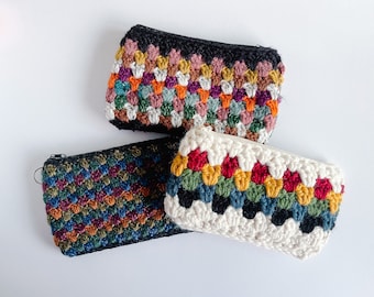 Granny Stripe Crochet Clutch, Crochet Pattern