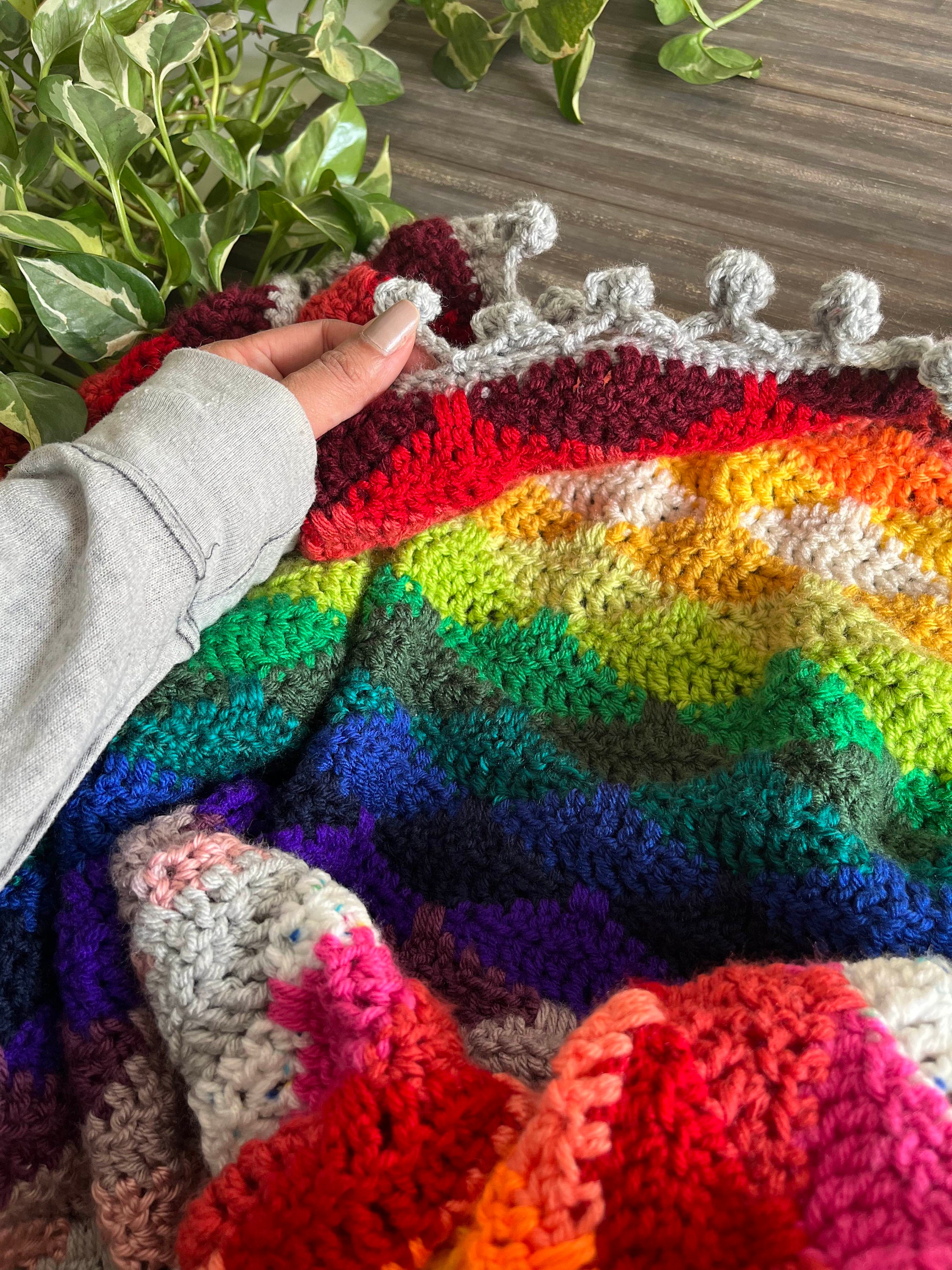 Stacking Diamonds Blanket Crochet Pattern Etsy