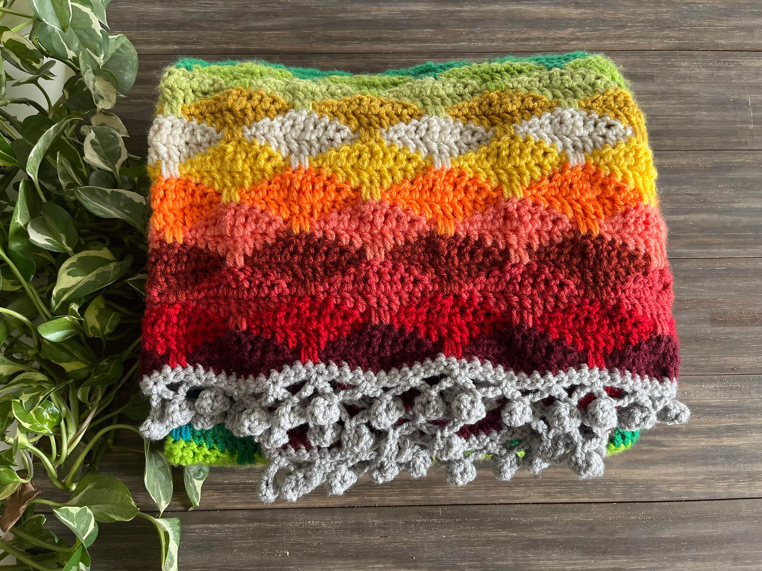 Stacking Diamonds Blanket Crochet Pattern Etsy