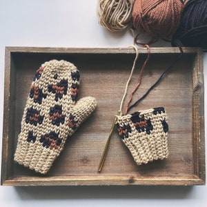 Luxe Leopard Mittens - Crochet Pattern