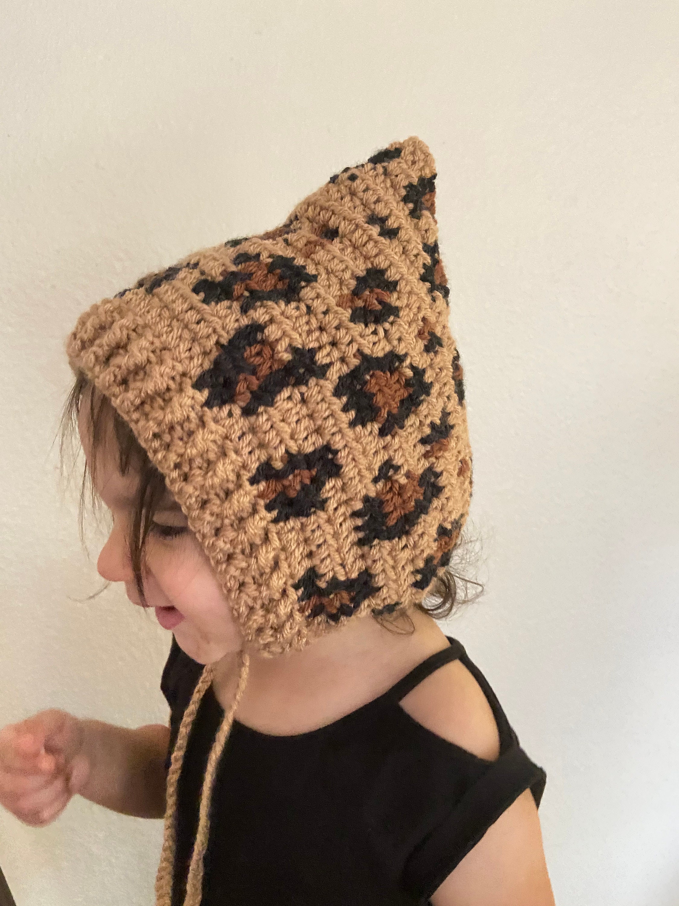 The Luxe Leopard Bonnet Crochet Pattern 