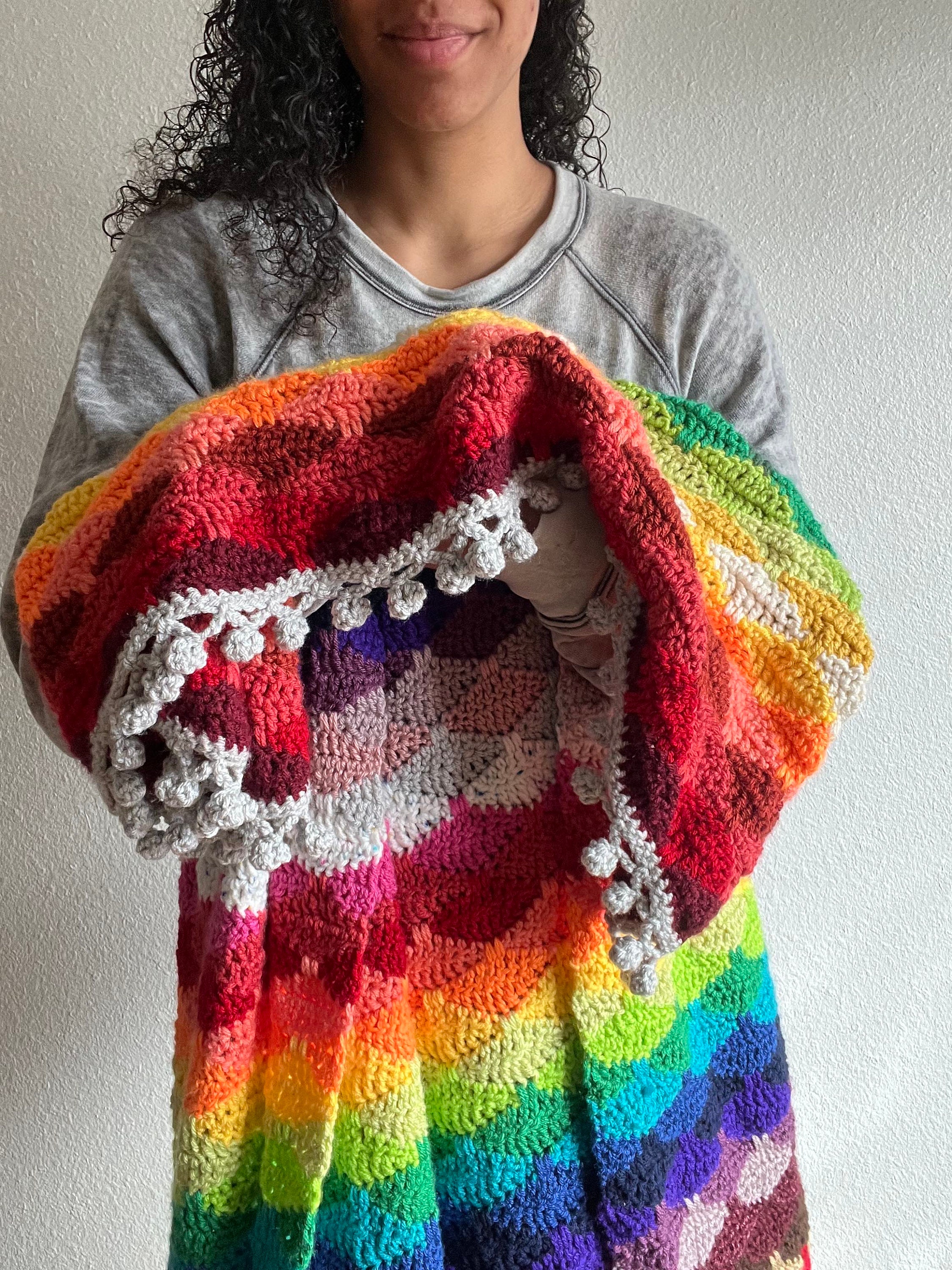 Stacking Diamonds Blanket Crochet Pattern Etsy