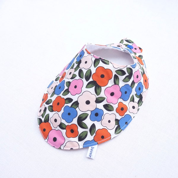 bavoir foulard  original 0/24 mois « Lilou » cadeau naissance fille bandana