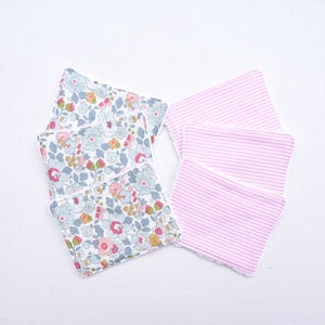 Ensemble 4 lingettes/cotons écologique bébé  lavables