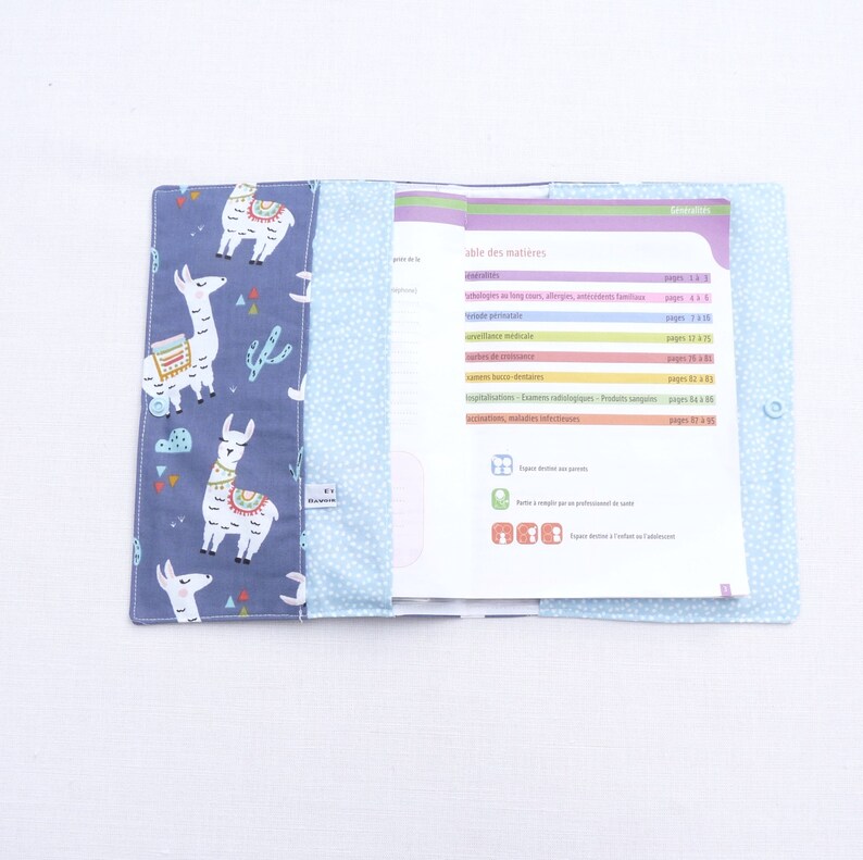 Protege Carnet De Sante Bebe Charles Etsy