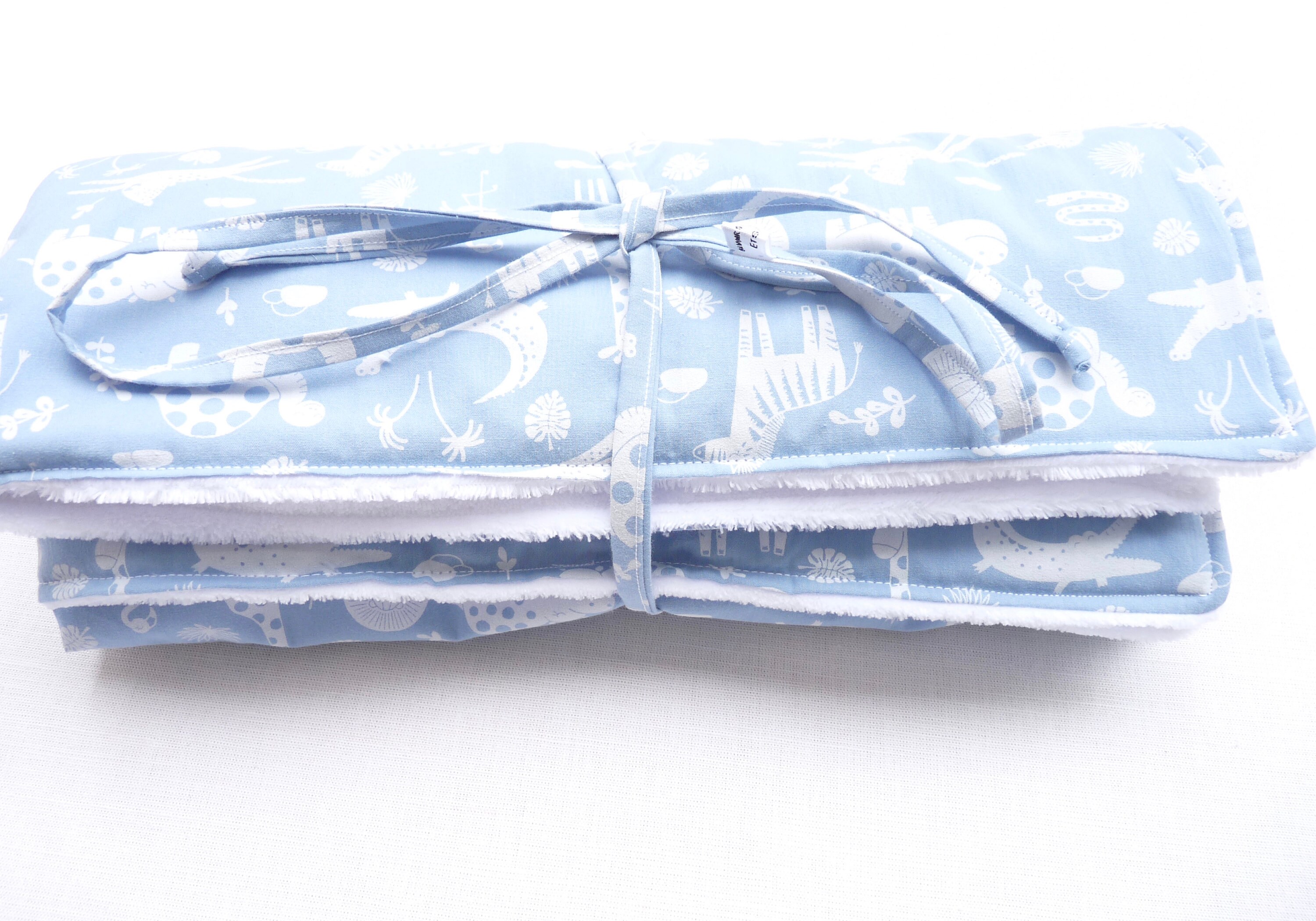 Couverture Bébé Naissance 70cmx 90 cm Original Minky/Coton Garçon