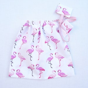Pochette cadeau flamants rose