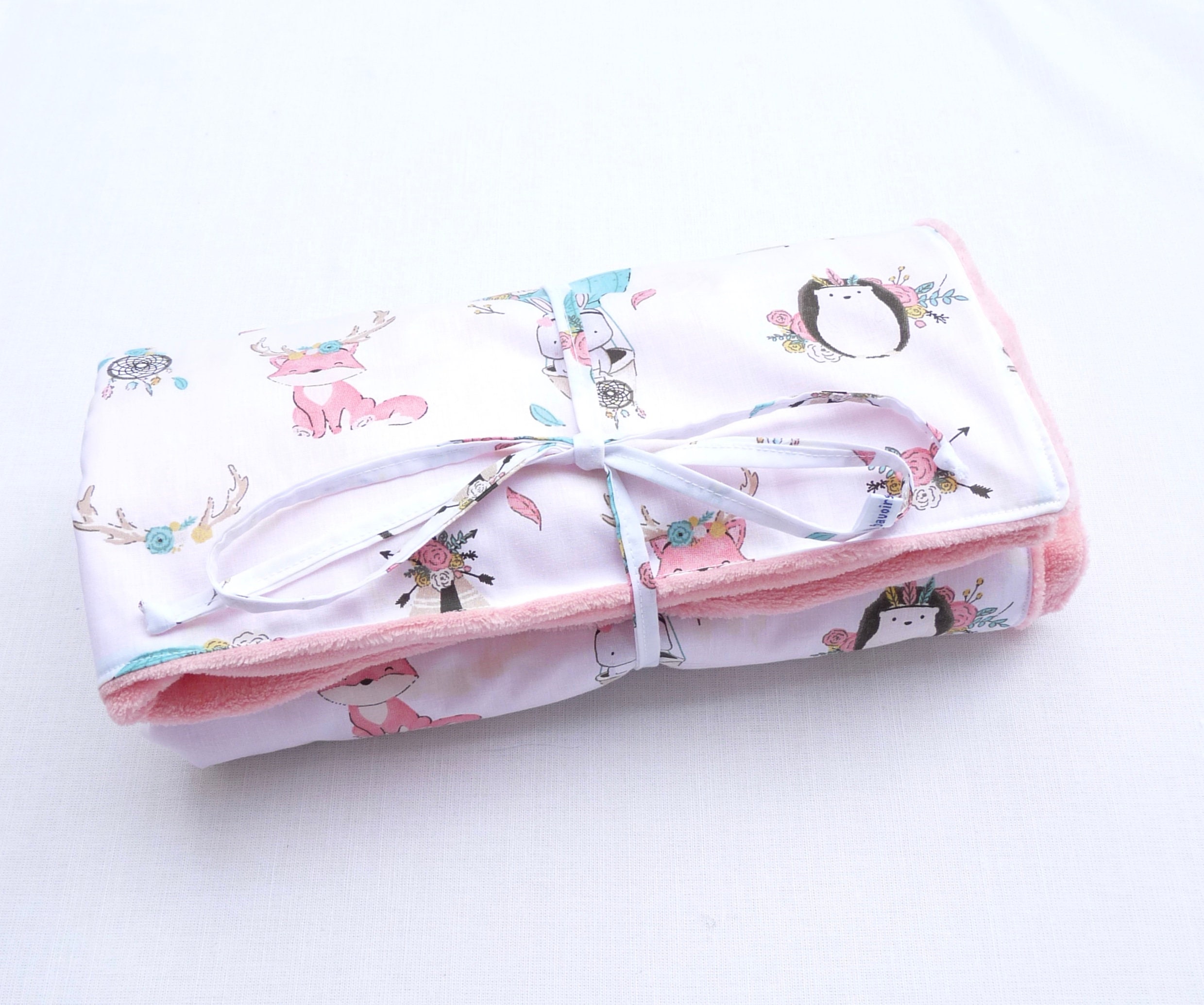 Couverture Bébé Fille Naissance 70cmx 90 cm Original Liste de Naissance