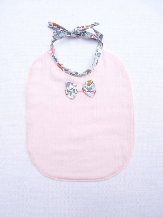 Bavoir Bebe Original Reversible 0 24 Mois Betsy Porcelaine Etsy