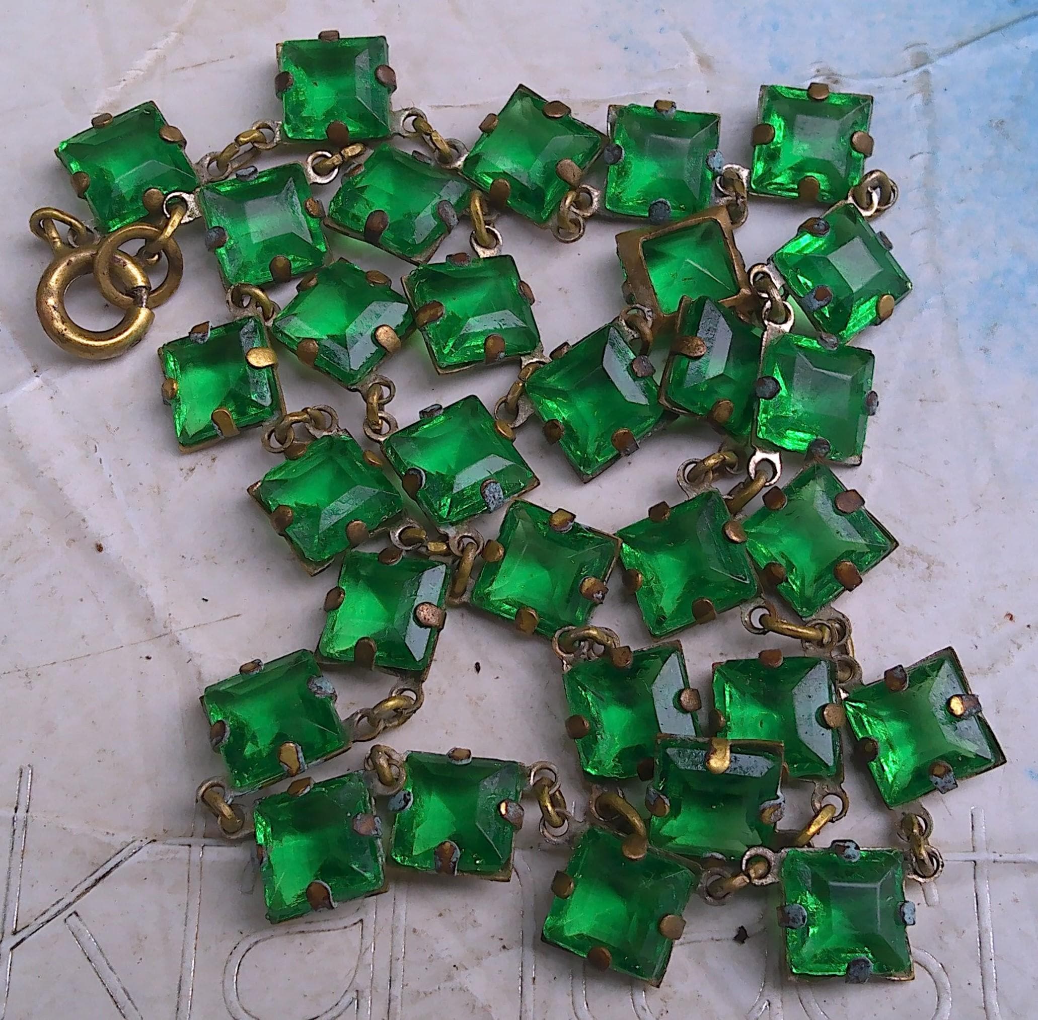 Vintage czech art deco necklace - Etsy 日本