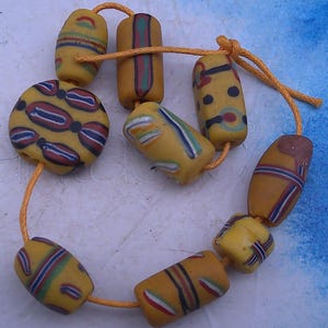 Antique Venetian African Trade Beads for Necklace