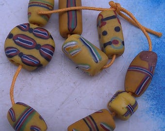 Antique Venetian African Trade Beads for Necklace