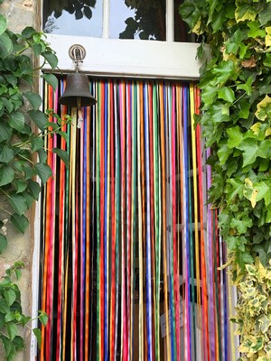 Rideaux à Franges Anti-mouches Pour Porte – Lot De 2, 200x100cm, Multicolore, Décoration Bohème