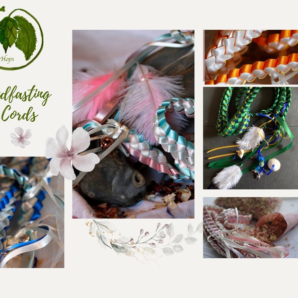 Design your own bespoke handfasting cord, woven ribbons/themed wedding/elopement ceremony