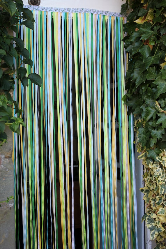 Ribbon Curtain/ Fly Curtain Spring Colours Made to Measure Etsy