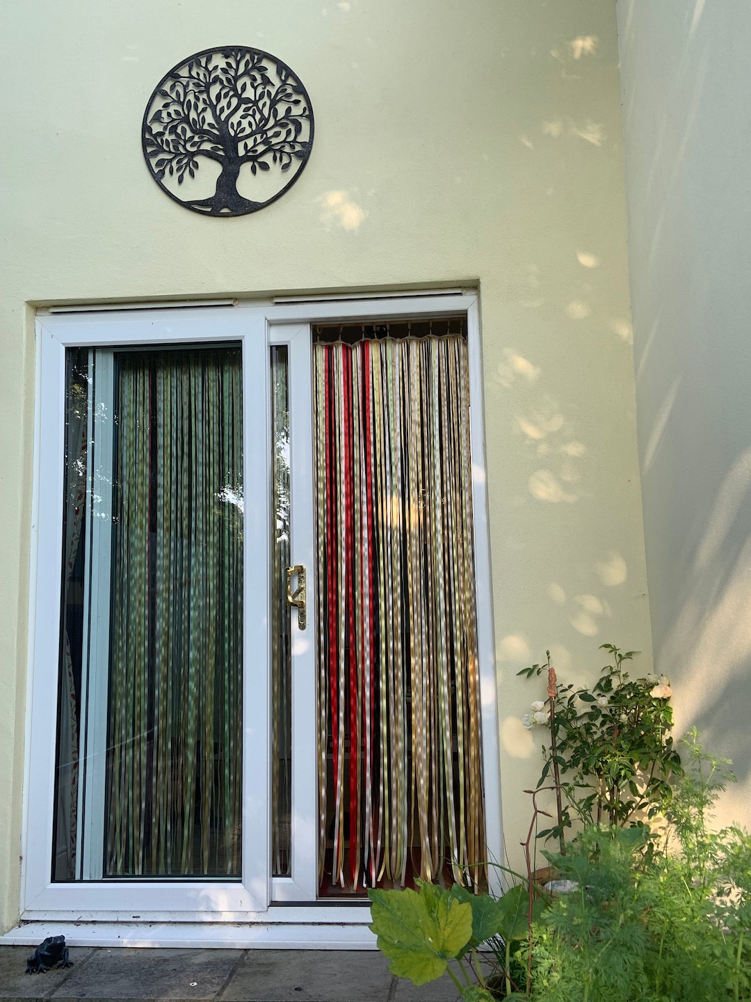 Ribbon Curtain /fly Curtain. Summer Poppies Design Made to Etsy