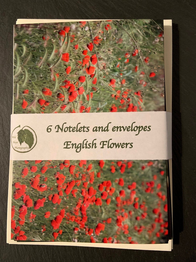 English flower noteletsoriginal photography