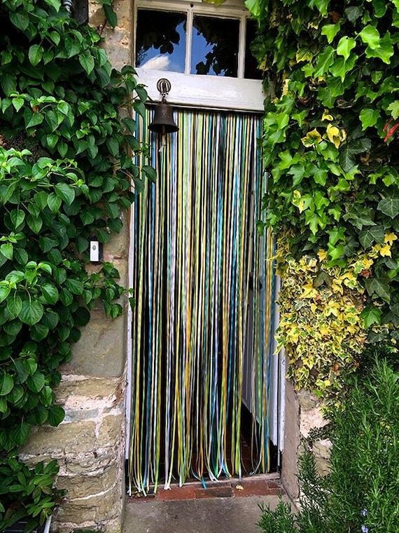 Ribbon Curtain/ Fly Curtain colourful Spring Design Made to