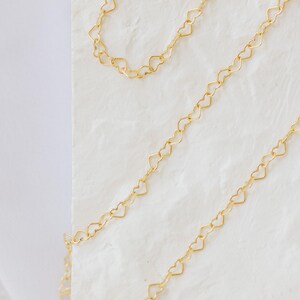 Heart Chain Necklace| Gold Heart Necklace | Minimalist Heart Necklace | Minimalist Jewelry | Christmas Gift for her  | Delicate Necklace