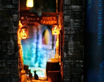 Magical Medieval Alley Themed Booknook.