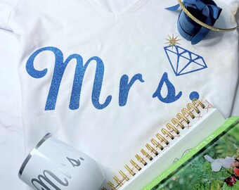 Mrs. T-shirt | Future Mrs. T Shirt | Bride-To-Be Gift | Wedding Shirt