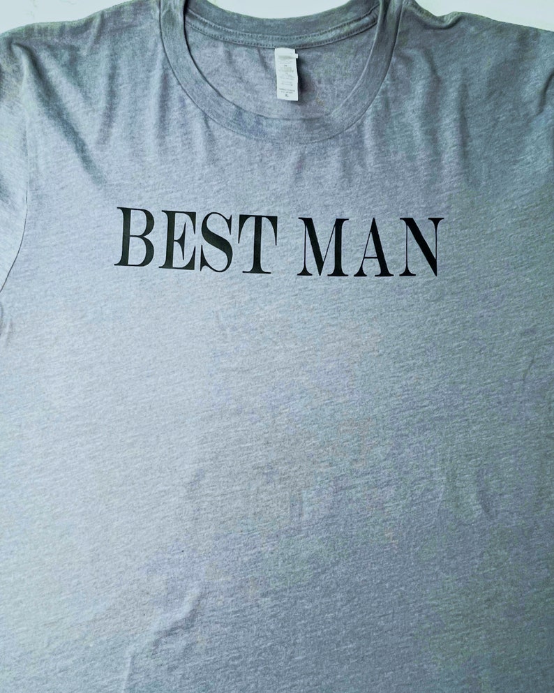 Best Man Tshirt Wedding Party Custom Tee Wedding Shirt Etsy