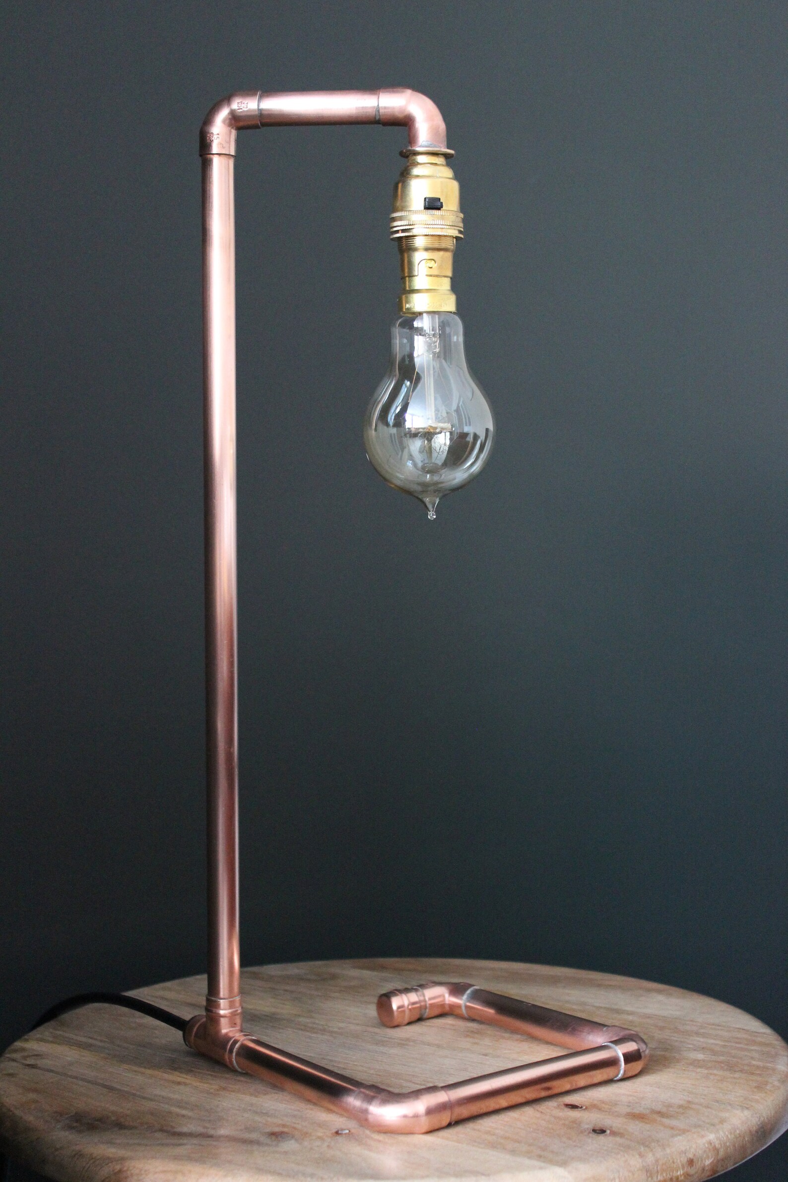 Industrial Copper Lamp Copper Pipe Copper Wedding Etsy