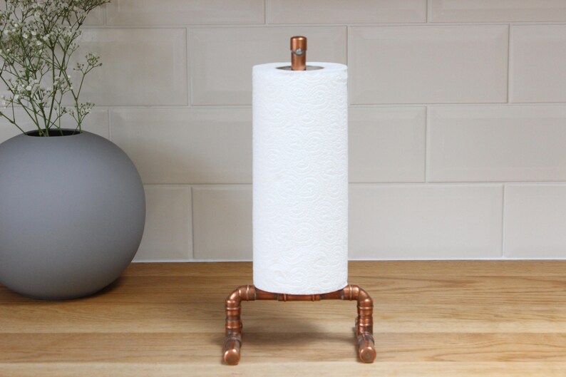 Copper Kitchen Roll Holder Towel Holder Copper Pipe Etsy