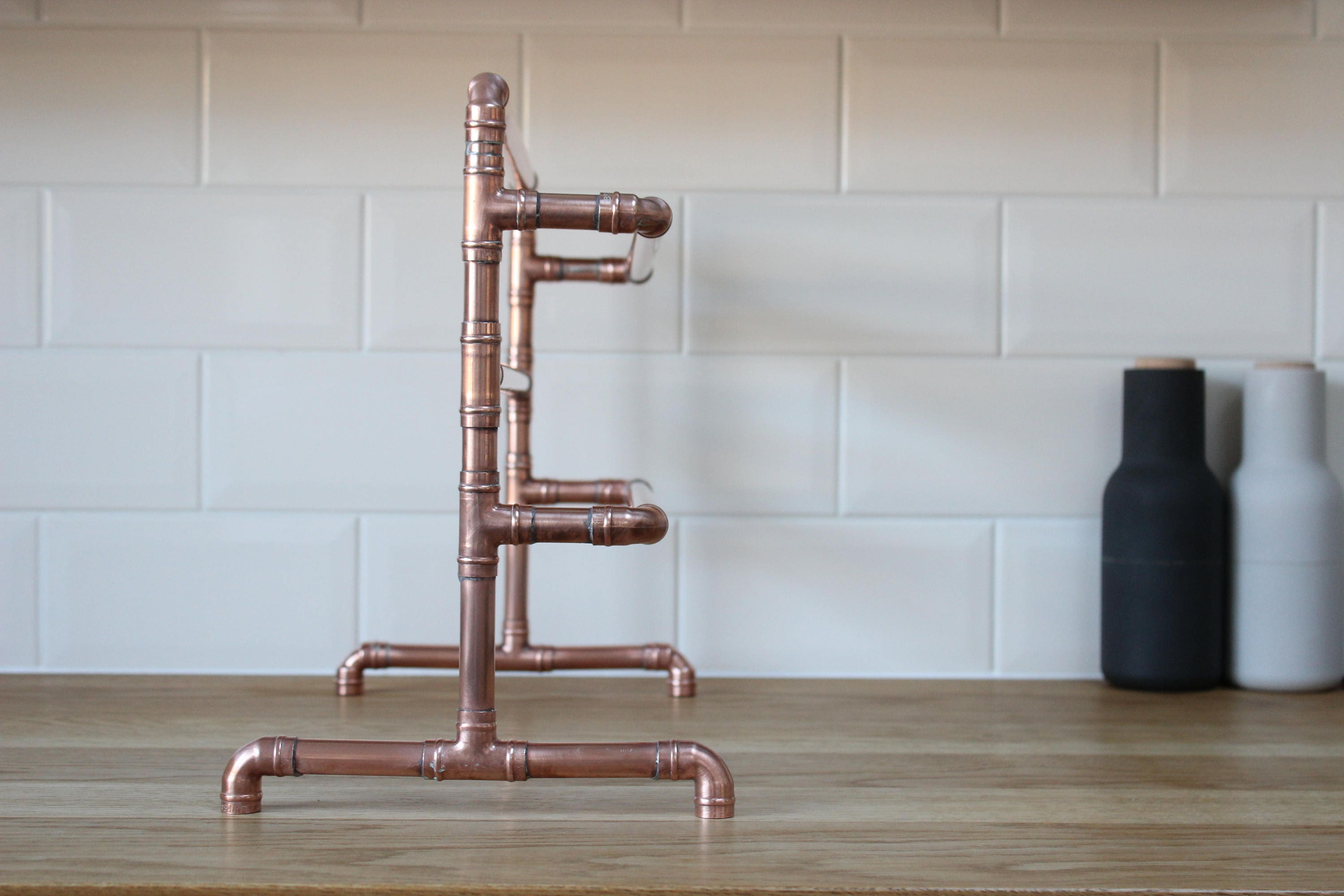 Copper Mug Holder Mug Tree Mug Stand Copper Kitchen Etsy