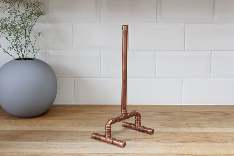 Copper Kitchen Roll Holder Towel Holder Copper Pipe Etsy