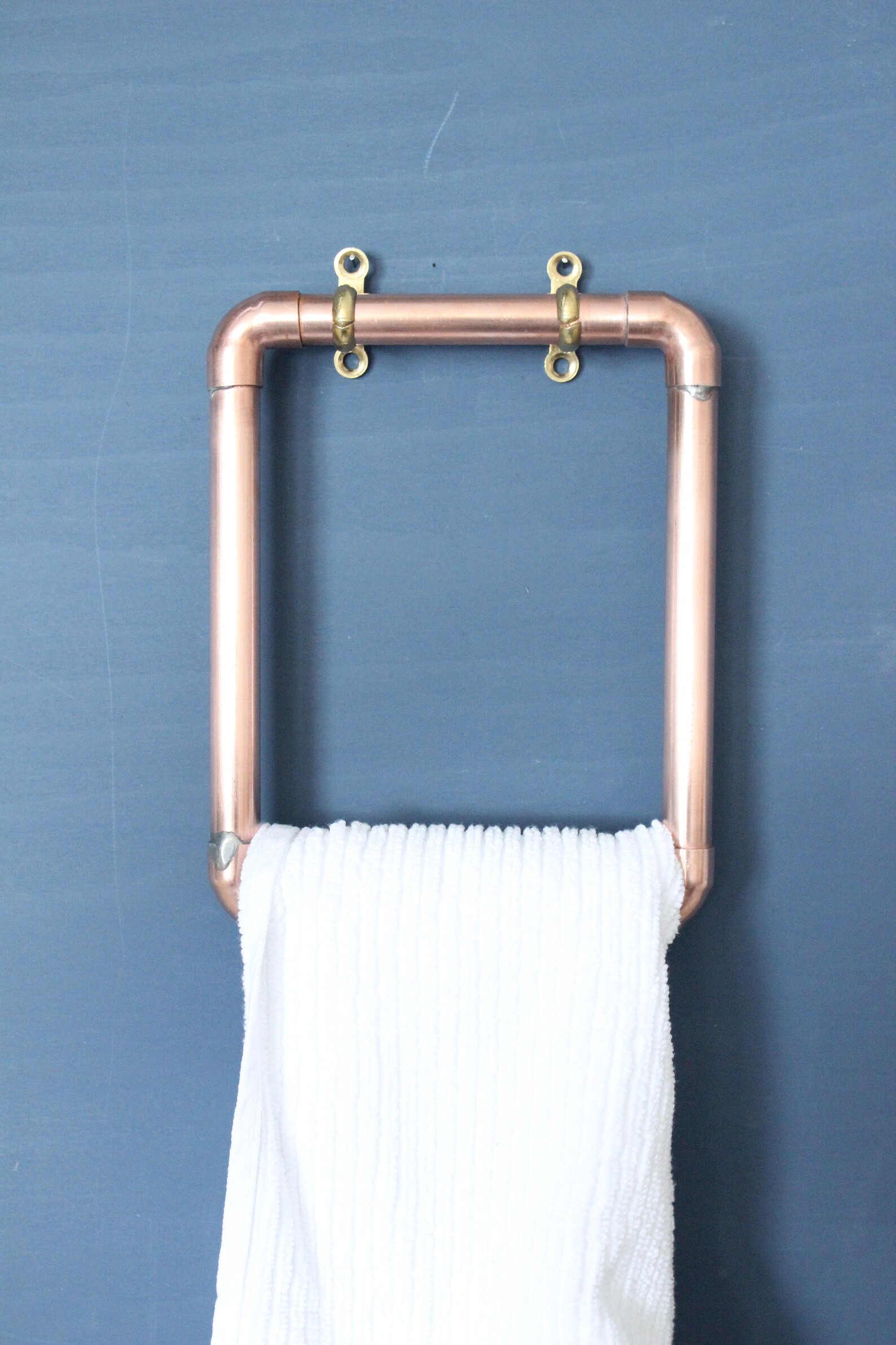 Copper Towel Holder Copper Pipe Hand Towel Handmade Etsy