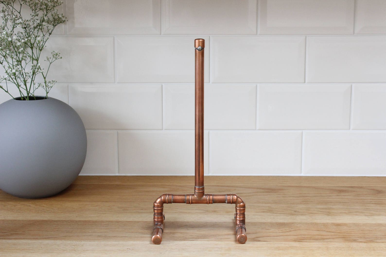 Copper Kitchen Roll Holder Towel Holder Copper Pipe Etsy UK