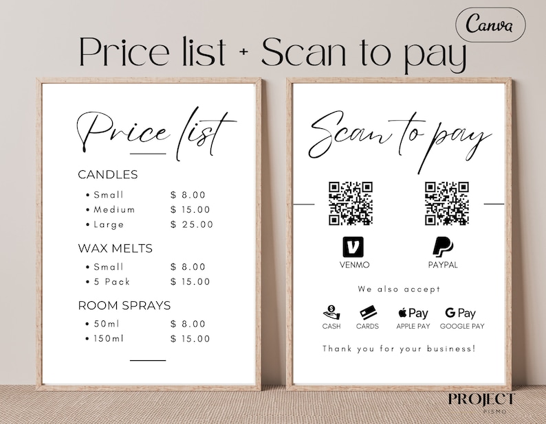craft-show-price-list-and-scan-to-pay-signs-editable-etsy