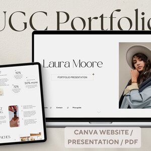 UGC Portfolio-Vorlage: Social Media Infulencer Media Kit, bearbeitbares Portfolio für Micro Influencer, Ersteller von Angeboten