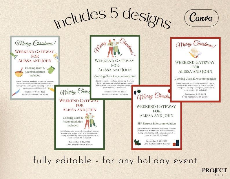 Editable Cooking Class Gift Certificate Template Custom - Etsy
