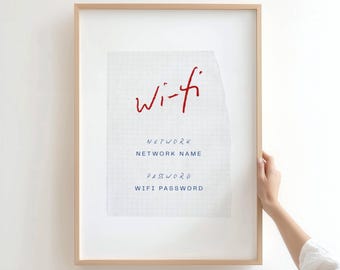 Wifi Password For Airbnb, Editable Canva Template, Network Code Sign, Guest Room Internet Network Pass, Short Term Rental Host Sign