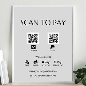 skanuj, aby zapłacić szablon z kodem QR do płatności bezgotówkowych na wystawach sprzedawców, w sklepach i online, aplikacja do zakupów bezdotykowych targi rękodzieła
