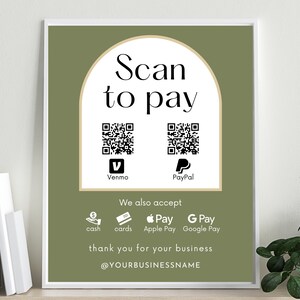 Znak płatności zbliżeniowych na targi rzemieślnicze, znak San to Pay na lokalnym rynku, edytowalny szablon do wyświetlania stoiska sprzedawcy, kod QR do płatności