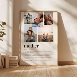 Custom Mom Definition Wall Art Printable Poster Photo Gift From Daughter, Personalized Mother Definition Poster, Cute Mom Mama Birthday Gift
