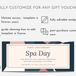 Elegant Coupon Template, Editable Voucher, Printable Surprise Gift ...