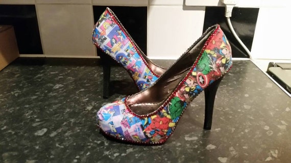 marvel high heels