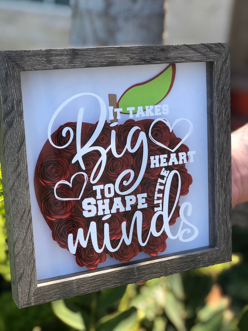 Teacher Appreciation Shadow Box | Etsy