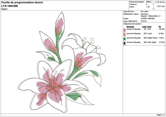 Embroidered Fleur De Lys